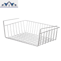 厨房橱柜下置物架大学生寝室宿舍衣柜收纳架柜子下挂架隔层下挂篮 三维工匠