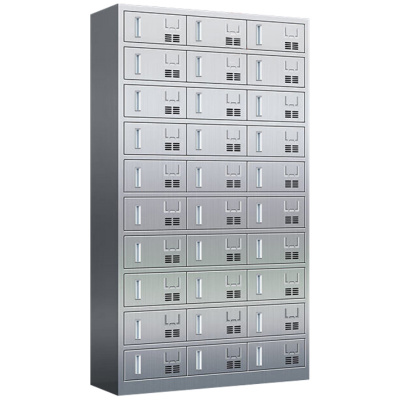 攸形不锈钢餐盘柜30门1025*400*1800mm台