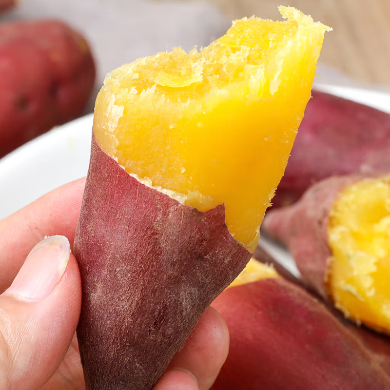 [西沛生鲜]现挖天目小香薯 净重5斤 大果 单果150g+ 当季新鲜黄心番薯农家自种沙地红薯地瓜