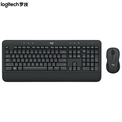罗技（Logitech）MK545无线键鼠套装黑色防泼溅优联舒适掌托游戏办公套装黑色