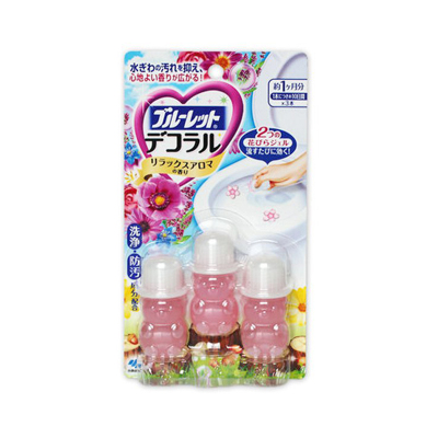 直营-KOBAYASHI日本小林制药马桶开花洁厕凝胶洁厕剂厕所除臭去除异味持久留香自然花香7.5g*3/盒（保税）