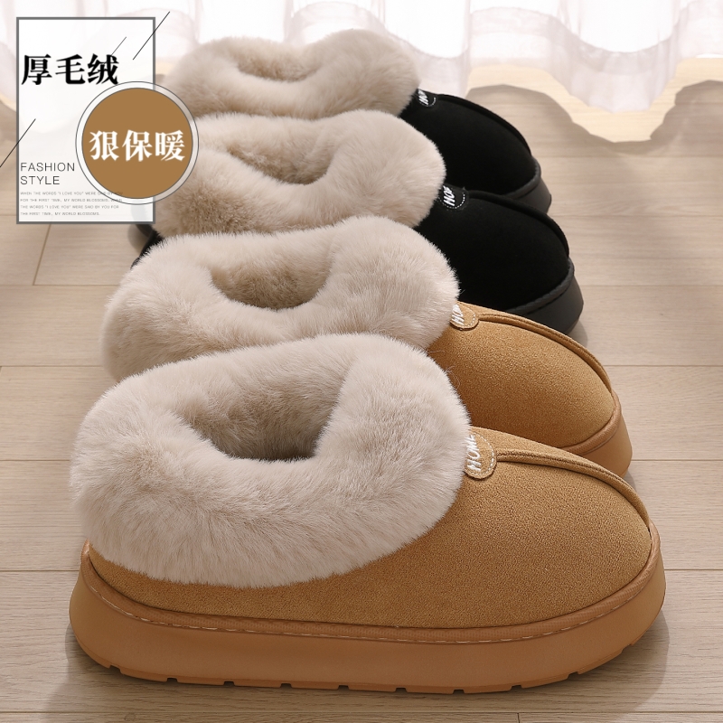 棉拖鞋女款包跟冬季2025新款室内家居勃肯鞋厚底加绒保暖棉鞋外穿_111