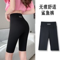 冰丝五分鲨鱼裤女外穿夏季薄款高腰收腹提臀芭比骑行瑜伽打底短裤_46