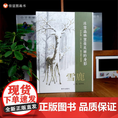 雪鹿硬壳精装适合3-6岁绘本幼儿园小学阅读本亲子阅读早教启蒙图画书自然保护晚安故事书经典书籍人与自然相处信谊正版