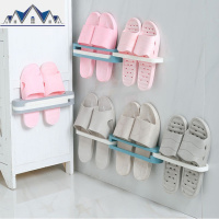 浴室可折叠拖鞋架卫生间收纳免打孔挂式放托鞋置物架月亮壁挂 三维工匠