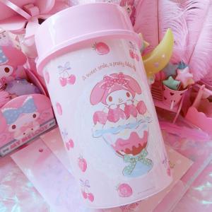 美帮汇莓melody美乐蒂带盖垃圾桶家用卫生间卧室摇盖收纳桶 美乐蒂摇盖垃圾桶