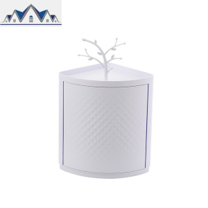 壁挂免打孔可旋转三角置物架调味料收纳落地置物架 三维工匠