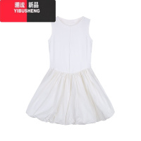 YIBUSHENG芭蕾风连衣裙设计感背心裙女装季小众收腰显瘦蓬蓬裙白色短裙子