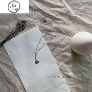 # 一十七 原创设计 s925银 复古泰国手工银 幸运太阳神项链女 JiMi 长度45cm可调节