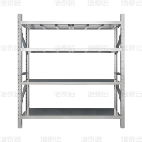 洛泰远 不锈钢货架304材质四层仓储货架 120*50*200cm/300kg主架