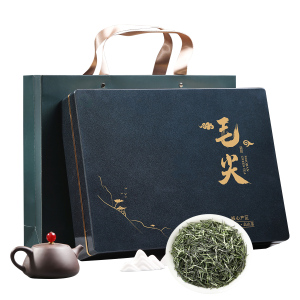 源御露毛尖绿茶新茶河南核心产区明前浓香型嫩芽礼盒装500克 500g