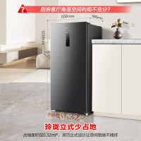 容声 BD-155WRSY 155升风冷无霜立式冰柜家用一级能效电脑控温冷藏冷冻抽屉式冷柜囤货小冰箱