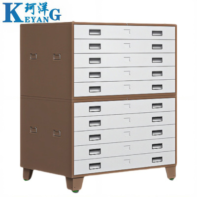 珂洋 图纸柜 咖色0号二节1300*930*1200mm 台