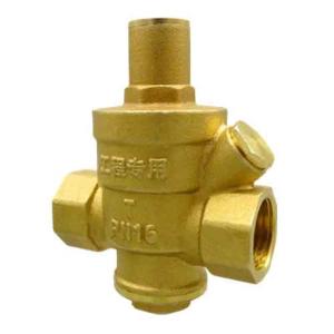 通用阀门 黄铜活塞式减压阀(可接压力表)6分DN20(1只)货期3-5天