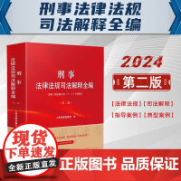2024新版 刑事法律法规司法解释全编 第二版2版 人民法院出版社 9787510940385