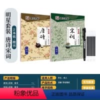 [楷书2本]唐诗+宋词 [正版]字帖楷书行楷大学生国学经典文化字帖练字成年男女生唐诗宋词三百首荆霄鹏临摹名著格言名家散文