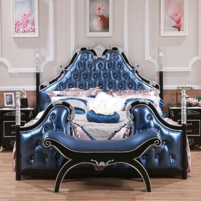 全实木床 欧式婚床 新古典公主床花床1.8米主卧双人床