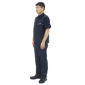 燕舞 BD2AG222101B1F 男式短袖防静电工作服套装 定制款 165-190码(计价单位:套)