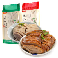 [中华特色]桂花鸭 春江晓景系列组合套餐 盐水鸭酱鸭各490g半只 正宗南京特产鸭肉类卤味小吃
