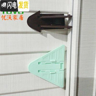 三维工匠窗锁玻璃移锁推拉窗户锁免打孔铝合金塑钢防盗纱窗锁儿童安全锁 [10只]褐色送免钉胶房门安全扣