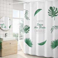 北欧浴帘卫生间隔断防水布淋浴房挡水窗帘浴室厕所洗澡帘子