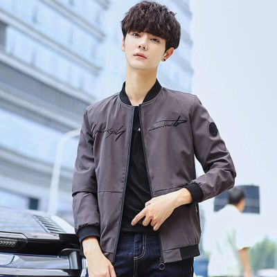 吉普战车(JIPUZHANCHE)男装春秋新款男士夹克男潮流百搭休闲青中年长袖棒球领夹克男士外套男长袖衣服LQZX