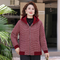 新款女装冬季保暖外套洋气中老年妈妈装冬装开衫拉链女装棉衣