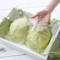 超薄透气大码内衣女无钢圈文胸聚拢收副乳调整型胖mm大胸显小胸罩_1