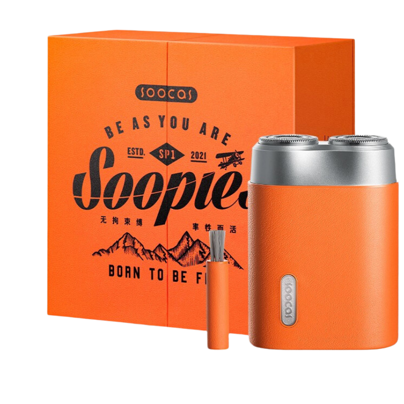 素士便携式素皮电动剃须刀 SP1橙色