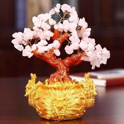 美帮汇水晶摇钱树家居家装饰品摆件 客厅电视柜办公室桌酒柜酒架