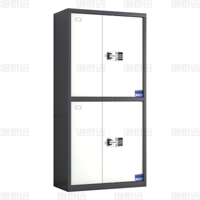 洛泰远 钢制保密柜密码文件柜保密档案资料柜 灰白套色通双节智能密码锁