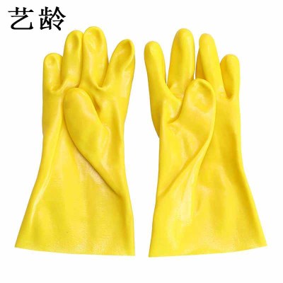 艺龄 浸塑手套 黄色 副