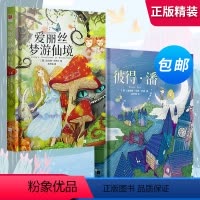 爱丽丝梦游仙境+彼得潘(全2册) [正版]精装|彼得潘 原著中文版硬壳精装 长不大的小飞侠彼得潘不想告别的童年 初中生小