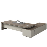 悦兴诚老板办公桌1600*800*750mm+侧柜套