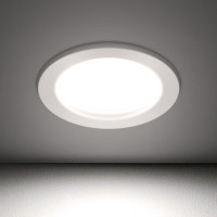 佛山照明(FSL)LED筒灯嵌入式天花灯 全铝材全白2.5寸5W开孔75-90mm 白光(6500K)