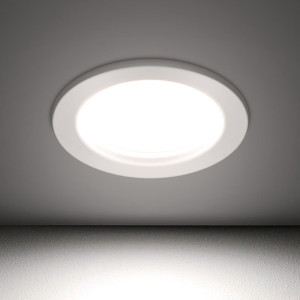 佛山照明(FSL)LED筒灯嵌入式天花灯 全铝材全白2.5寸5W开孔75-90mm 白光(6500K)