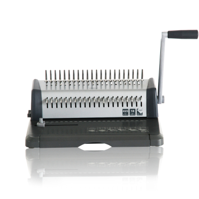 得力(deli)3873手动装订装订机梳式夹条胶圈装订器