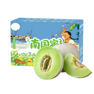 礼盒装[西沛生鲜]正宗玉菇甜瓜 净重4.5斤 1-3个 冰淇淋新鲜水果当季白香瓜玉茹哈蜜瓜