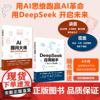[2册套装]DeepSeek应用能手+AI提问大师 附赠AI平台会员+视频教学课 人工智能快速入门精通 实用AI指令复制