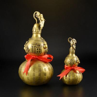 美帮汇铜葫芦摆件工艺品酒柜玄关装饰品办公室家居