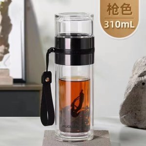 富光茶水分离茶叶分离杯双层玻璃杯家用泡茶高档商务男士便携水杯
