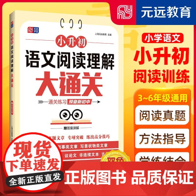 小升初语文阅读理解大通关 真题训练 专项突破 小学3~6年级