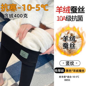 加绒保暖裤秋裤女款新款冬季内穿加厚鲨鱼东北棉裤羊绒打底裤