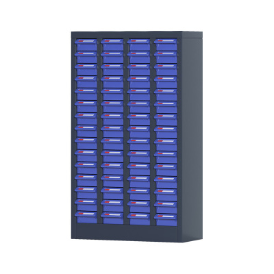 臻远 ZYLJG-W48 零件柜 60抽蓝色无门小号 526*220*885