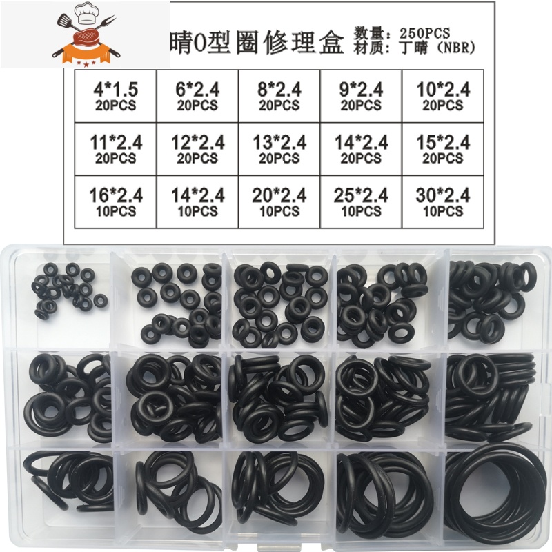 敬平O型圈全尺寸厂家外线径*.0耐油磨防水丁晴橡硅胶密封圈 丁晴线径4MM*外12-17MM100个