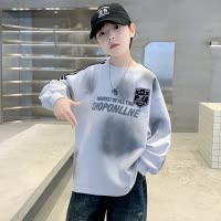男童扎染卫衣春秋季新款儿童秋装衣服宽松中大童打底上衣炸街