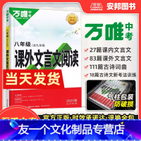 语文 八年级/初中二年级 [友一个正版]2023新版八年级课外文言文阅读 初中语文专项训练阅读理解古诗文古诗词初二上册下