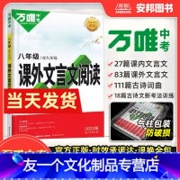 语文 八年级/初中二年级 [友一个正版]2023新版八年级课外文言文阅读 初中语文专项训练阅读理解古诗文古诗词初二上册下