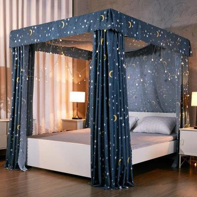 家柏饰(CORATED)1公主风加厚遮光床幔床帘蚊帐一体式防尘1.5米1.8m双人床家用