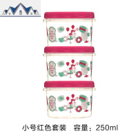 家用冰箱密封保鲜盒套装厨房食品圆形迷你塑料收纳盒食物冷冻盒 三维工匠